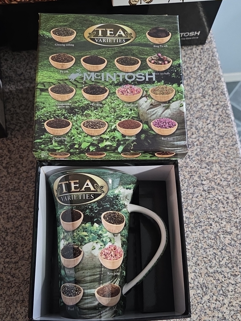 Tea Varieties Mug-Fine Bone China